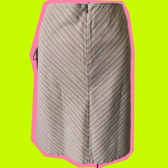Y2K Volcom Striped Lace Up Skirt - Picture 4 of 9